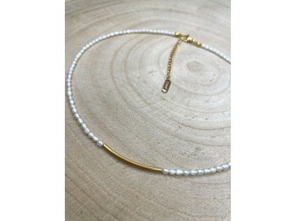 náhrdelník/choker z říčních perel
