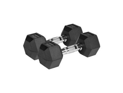 Liatinové jednoručky HEX, 2x8 kg