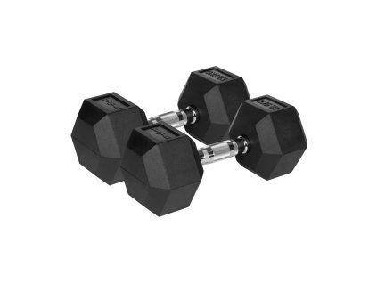 Liatinové jednoručky HEX, 2x12.5 kg