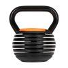 Nastaviteľný liatinový kettlebell, 2,3 – 9 kg