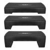 Fitness stepper, 3 výškové stupne, 68cm, BLACK