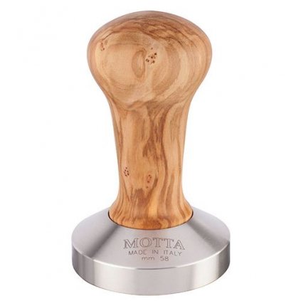 Motta tamper 58,5 mm olive wood