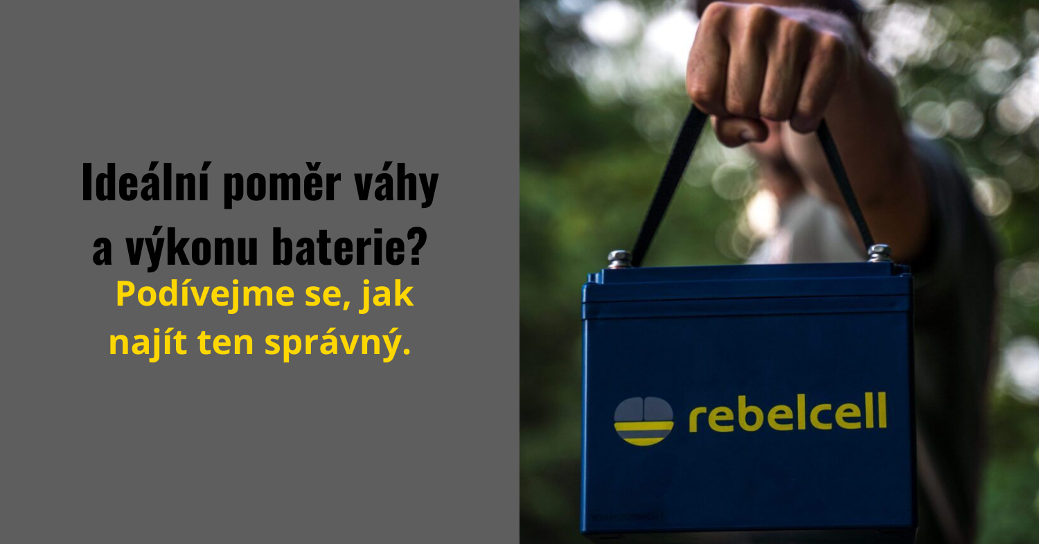Jaký je ideální poměr výkonu a váhy baterie pro mobilní rybáře?