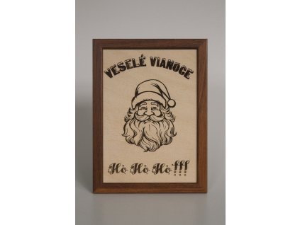 Drevené gravírované vianočné obrazy s JežiškomSantom (1)