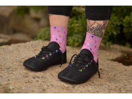 Ponožky Srdcovky Růžové