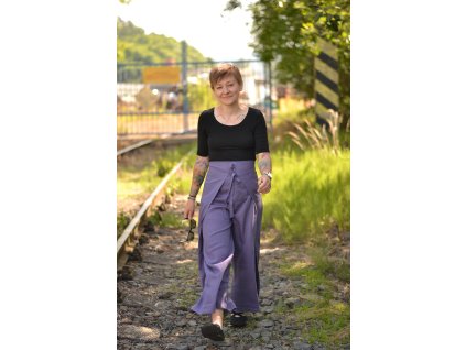 Mušelínové zavinovací kalhoty ZAKÁZKA