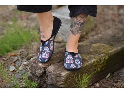 Espadrilky Lebky/Černá 37