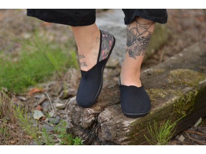 Espadrilky Černá/Herbář 37
