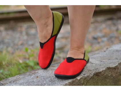 Espadrilky Červená/Kaktus 40