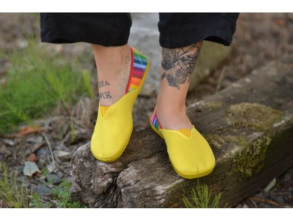 Espadrilky Žlutá/Duha 40