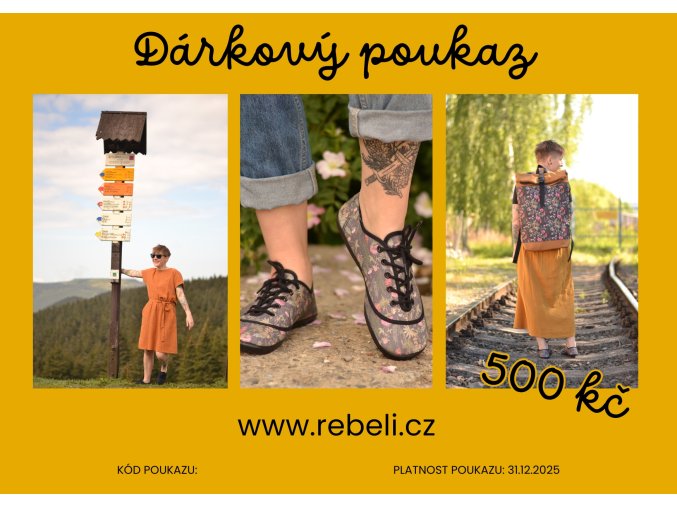 DÁRKOVÝ POUKAZ 500 Kč