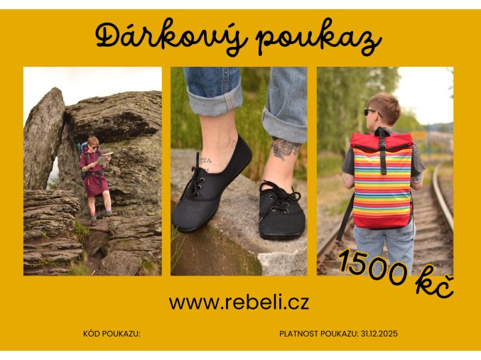 DÁRKOVÝ POUKAZ 1500 Kč