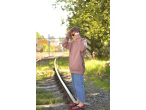 Mikina Starorůžová vafle