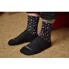 Ponožky Srdcovky Černé