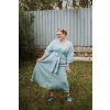 Šaty Barbora lněné modré