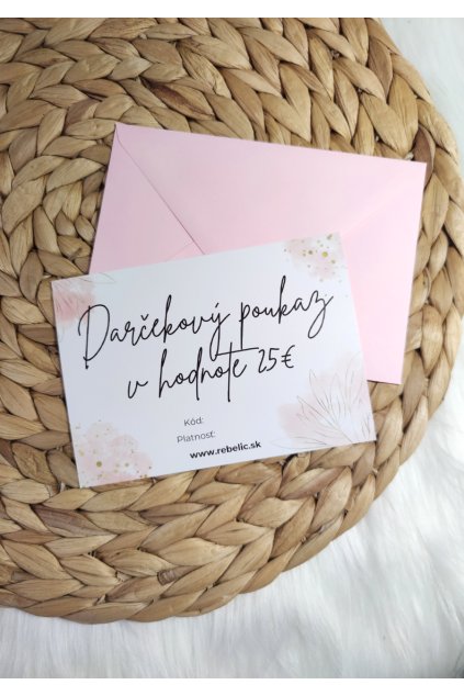 _DARČEKOVÝ POUKAZ V HODNOTE - 25 EUR