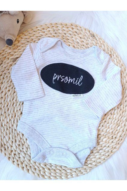 Detské body „Prsomil“ (Šedé pásiky)