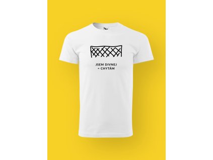 Pánské tričko s potiskem JSEM DIVNEJ = CHYTÁM