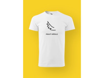 Pánské tričko s potiskem PRAVÝ KŘÍDLO