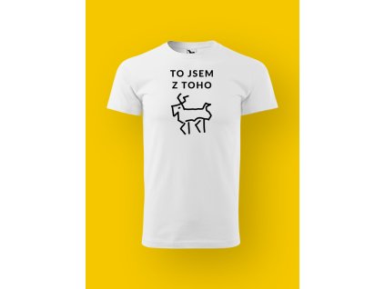 Pánské tričko s potiskem TO JSEM Z TOHO JELEN