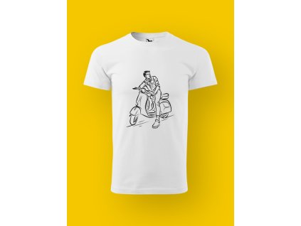 Pánské tričko s potiskem MOTORKY - SKŮTR ČEKÁNÍ