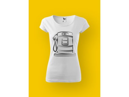 Dámské tričko s potiskem MOTORKY - ČERPAČKA