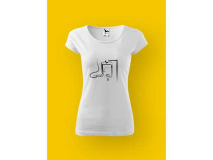 Dámské tričko s potiskem MOTORKY - KAPAČKA