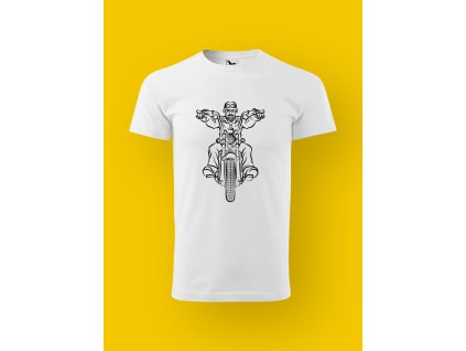 Pánské tričko s potiskem MOTORKY - NA CHOPPERU 2