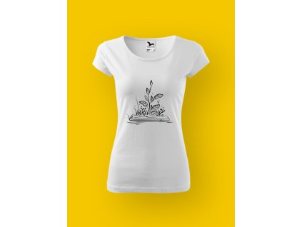 Dámské tričko s potiskem PŘÍRODA - KVĚTINY