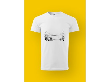 Pánské tričko s potiskem RYBÁŘI - NA LODIČCE