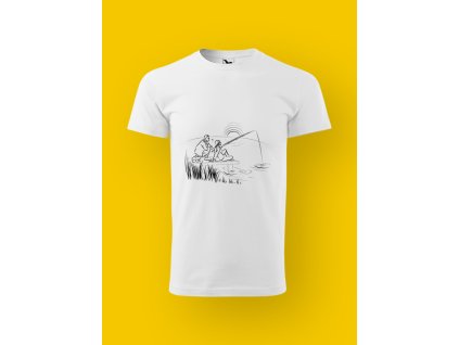 Pánské tričko s potiskem RYBÁŘI - ONA A ON