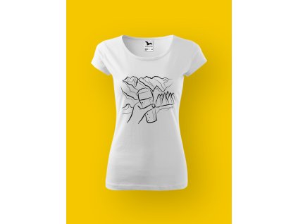 Dámské tričko s potiskem TURISTIKA - OBČERSTVENÍ V HORÁCH 2