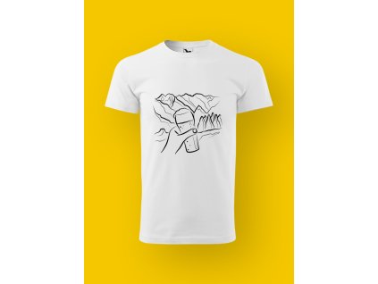 Pánské tričko s potiskem TURISTIKA - OBČERSTVENÍ V HORÁCH 2