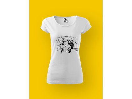 Dámské tričko s potiskem TURISTIKA - PĚKNÝ VÝHLED 2