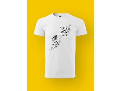 Pánské tričko s potiskem TURISTIKA - S TEBOU DOSÁHNU VRCHOLU