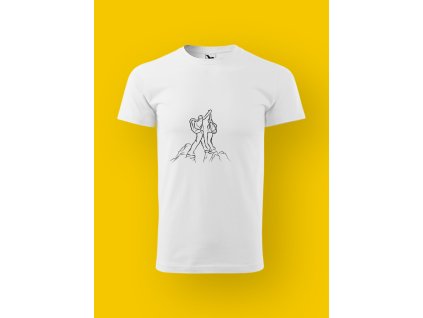 Pánské tričko s potiskem TURISTIKA - SPOLEČNĚ NA VRCHOLU