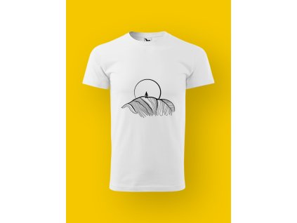 Pánské tričko s potiskem TURISTIKA - ZÁPAD SLUNCE