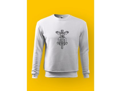 Pánská mikina s potiskem MOTORKY – NA CHOPPERU 2