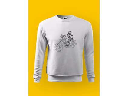 Pánská mikina s potiskem MOTORKY – NA CHOPPERU 3