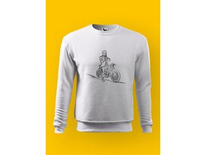 Pánská mikina s potiskem MOTORKY – RETRO