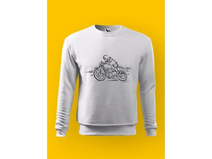 Pánská mikina s potiskem MOTORKY – RETRO RACER