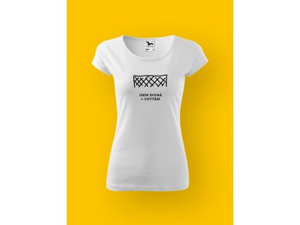 Dámské tričko s potiskem JSEM DIVNÁ = CHYTÁM