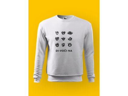 Pánská mikina s potiskem DIVOČINA
