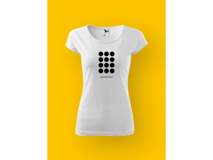 Dámské tričko s potiskem MÁM RÁDA KOLA