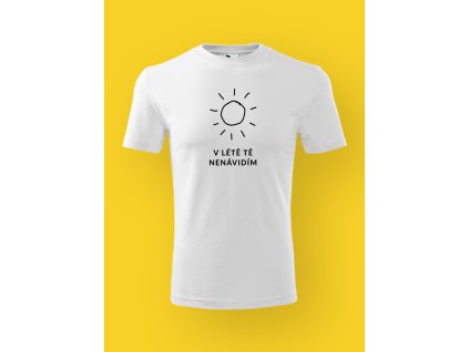 Pánské tričko s potiskem V LÉTĚ TĚ NENÁVIDÍM