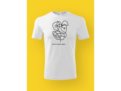 Pánské tričko s potiskem CESTA K MÉMU SRDCI