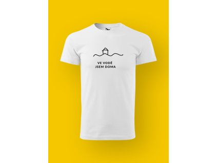 Pánské tričko s potiskem VE VODĚ JSEM DOMA
