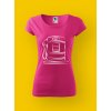 Dámské tričko s potiskem MOTORKY - ČERPAČKA
