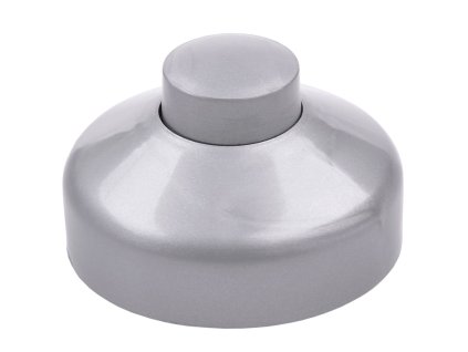 Prepínač priebežný nožný strieborný 1A/250V