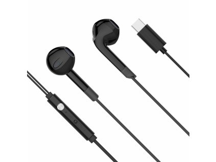 Slúchadlá do uší s mikrof. Kruger&Matz C2 USB-C čierne